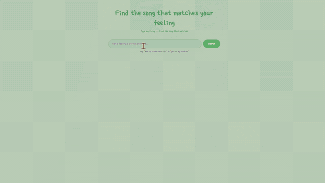 Lyrics Search — earlier variation